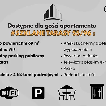 Penthouse 96, #st55, 17 Pietro, Fv Parking Balkon By Okazja Daire Rzeszow